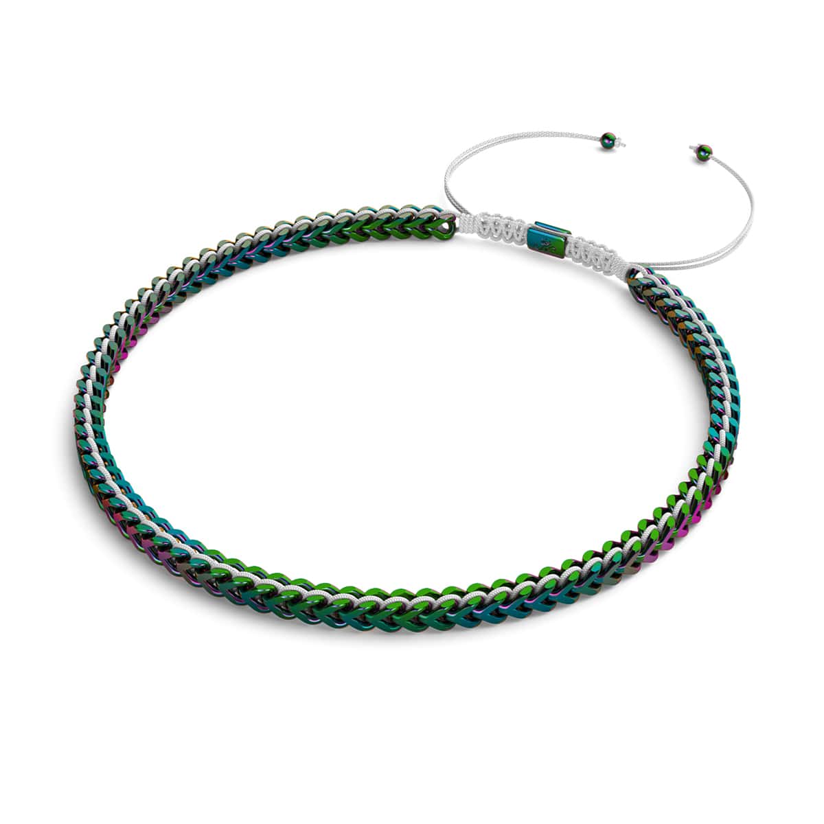 White x Unicorn Silver | Gaia Wheat Chain | Choker Necklace